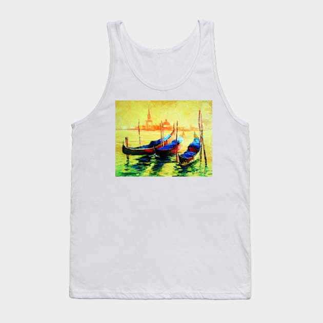 Golden evening in Venice Tank Top by OLHADARCHUKART